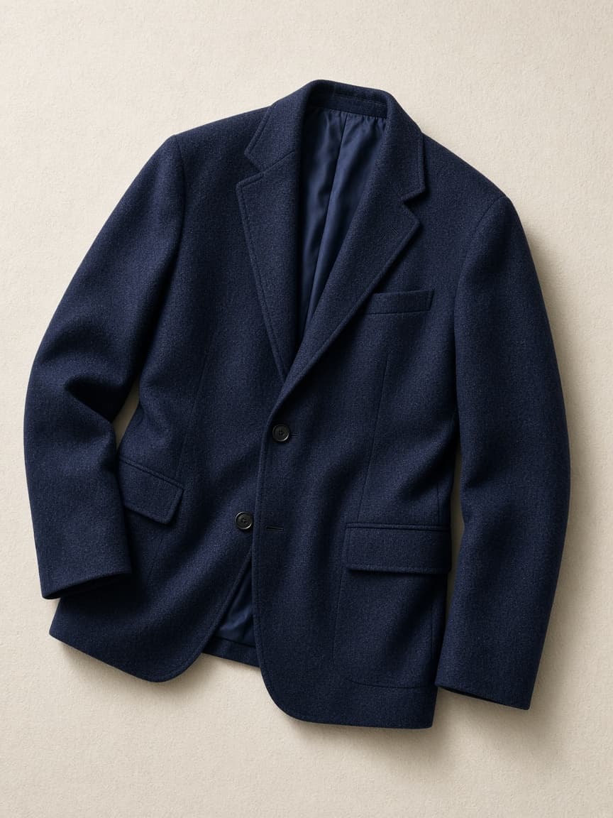 Navy Unstructured Blazer