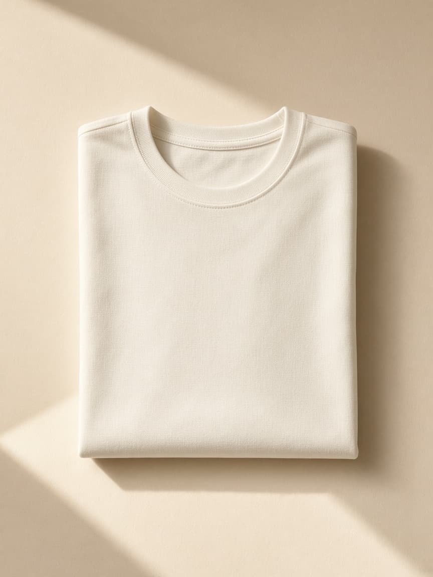Ivory Pima Crew Tee