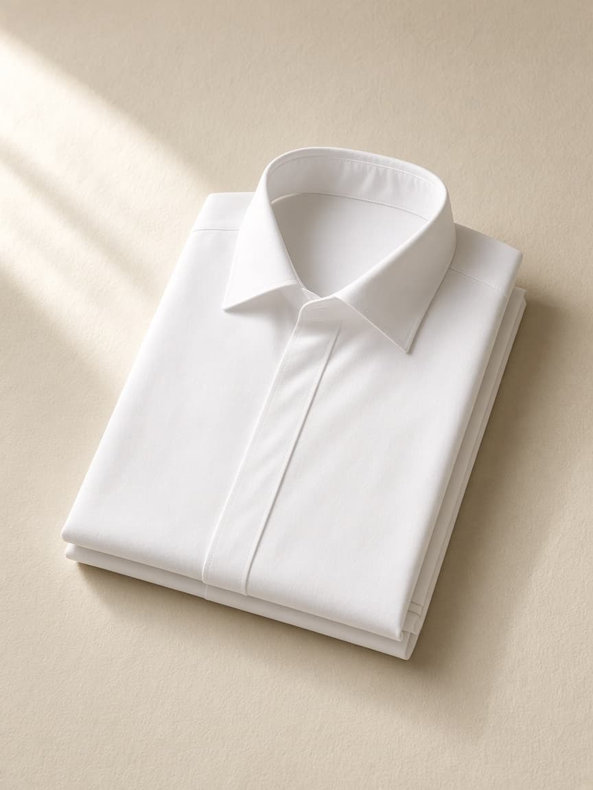 White Poplin Formal Shirt